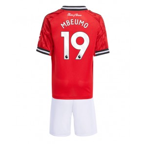 Manchester United Bryan Mbeumo #19 Hjemmebanetrøje Børn 2025-26 Kortærmet (+ Korte bukser)